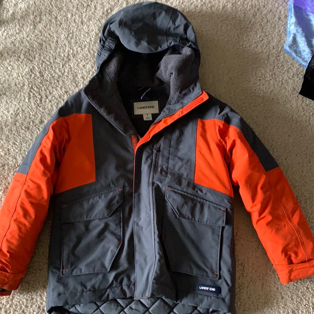 Lands end boys grow with jacket